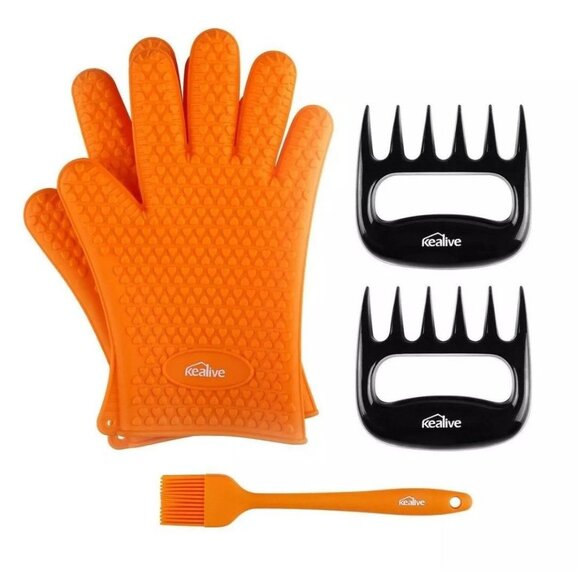 KEALIVE SILICONE GRILLING SET-NEW IN BOX - Picture 2 of 4